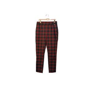 DKNY women’s put on stretch plaid pants size medium
